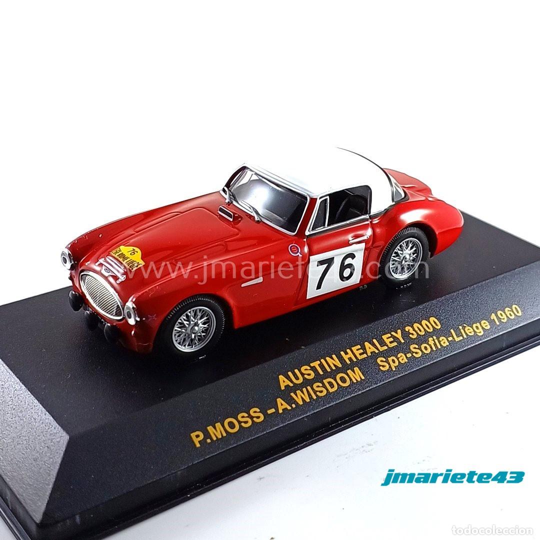 Voitures &agrave; l'&eacute;chelle: Austin Healey 3000 #76 Pat Moss - Wisdom Liege - Roma - Liege 1960 1:43