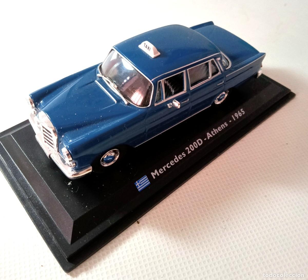 Model Cars: COCHE . MERCEDES 200 D . TAXI 1965 . ESCALA 1/43 . ATHENS