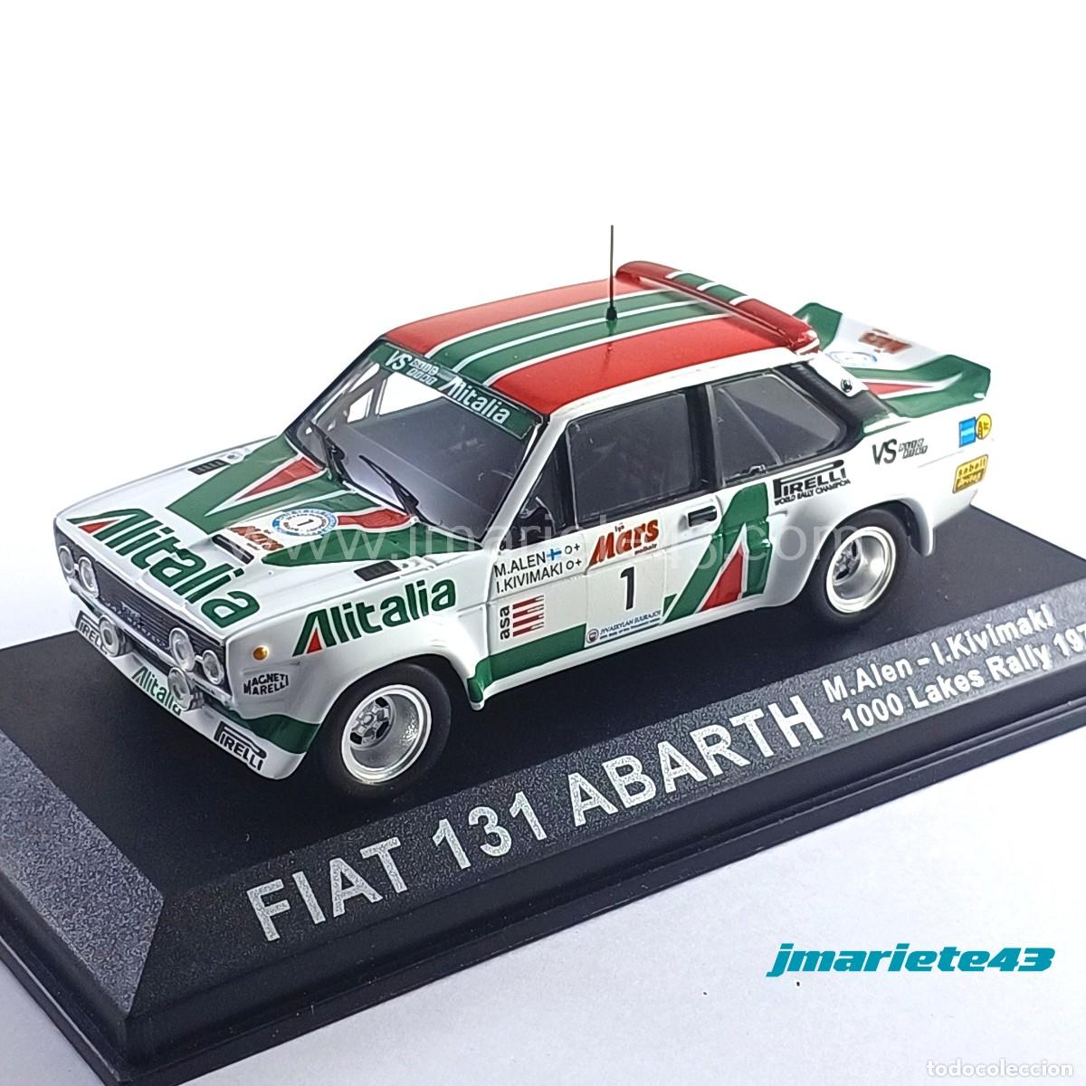 Model Cars: Fiat 131 Abarth #1 M. Alen - I. Kivimaki. 1000 Lagos 1979 1:43