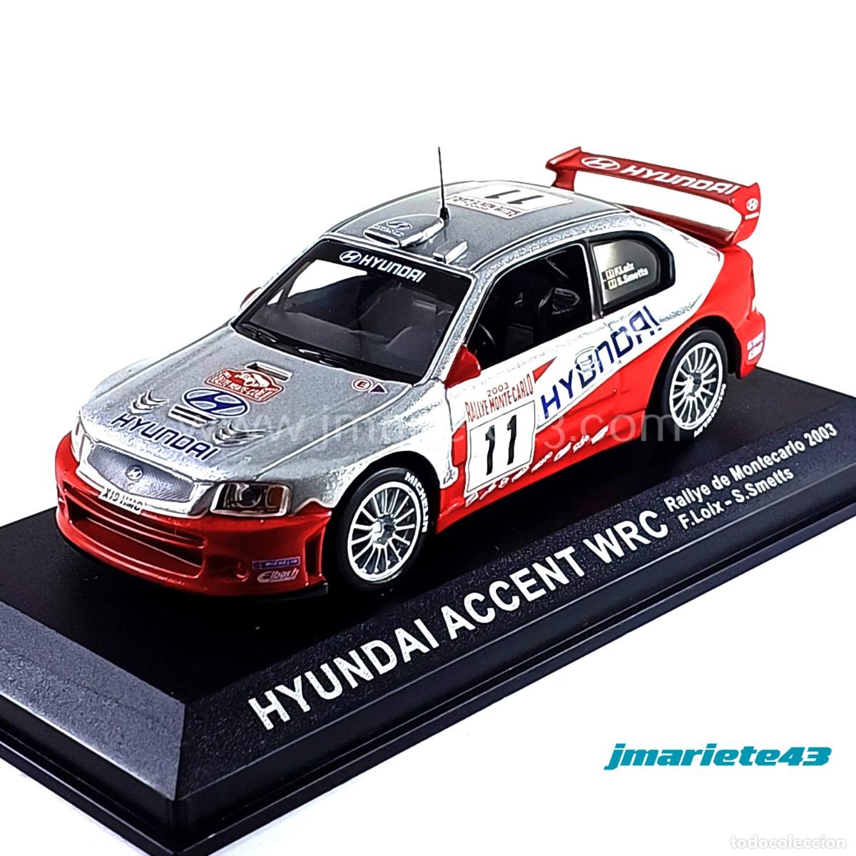 Coches a escala: Hyundai Accent WRC #11 F. Loix - S. Smeets Rally MonteCarlo 2003 1:43