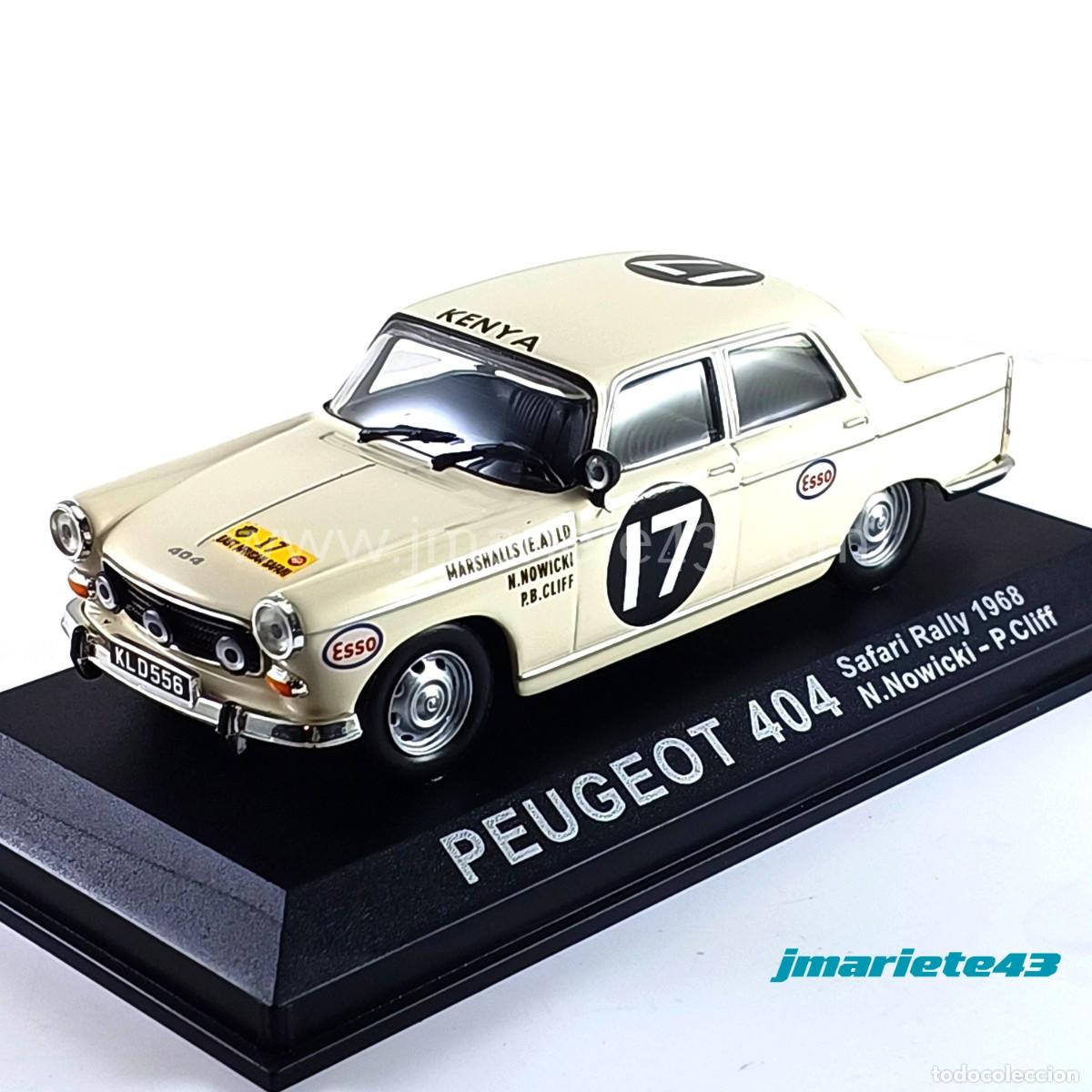 Coches a escala: Peugeot 404 #17 N. Nowicki - P. Cliff Safari 1968 1:43