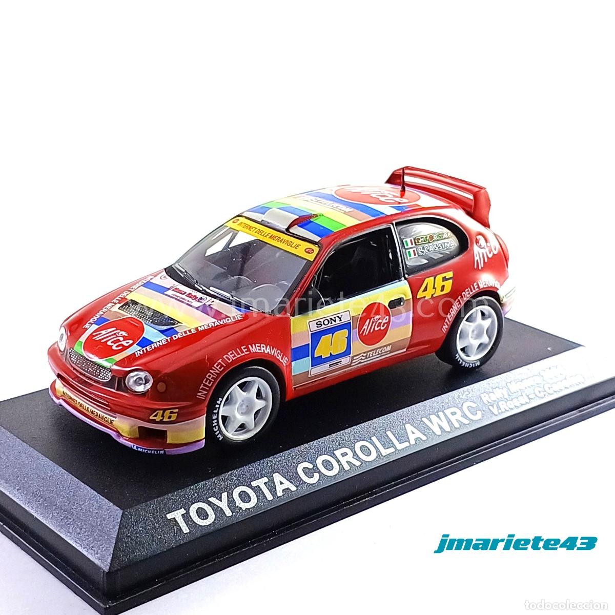 Voitures &agrave; l'&eacute;chelle: Toyota Corolla WRC #46 V. Rossi - C. Cassina Monza 2004 1:43