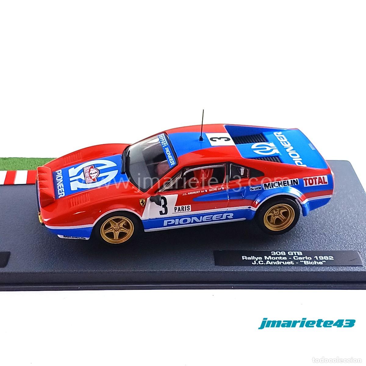 Voitures &agrave; l'&eacute;chelle: Ferrari 308 GTB #3 J.C. Andruet - &rdquo;Biche&rdquo; MonteCarlo 1982 1:43