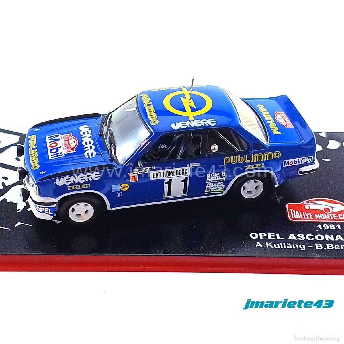Voitures &agrave; l'&eacute;chelle: Opel Ascona 400 #11 A. Kull&auml;ng - B. Berglund MonteCarlo 1981 1:43