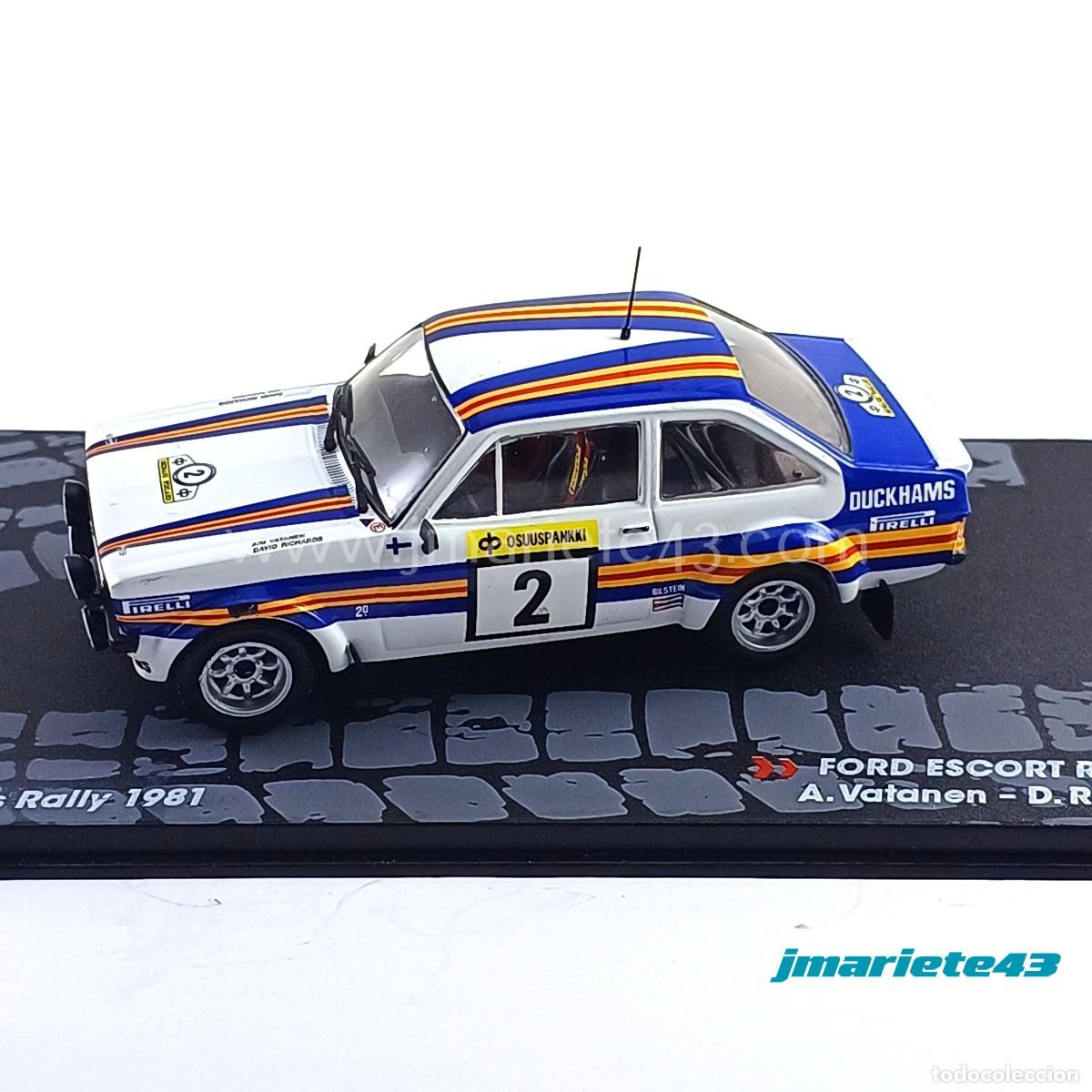 Auto in scala: Ford Escort RS1800 MKII #2 A. Vatanen - D. Richards 1000 Lagos 1981 1:43