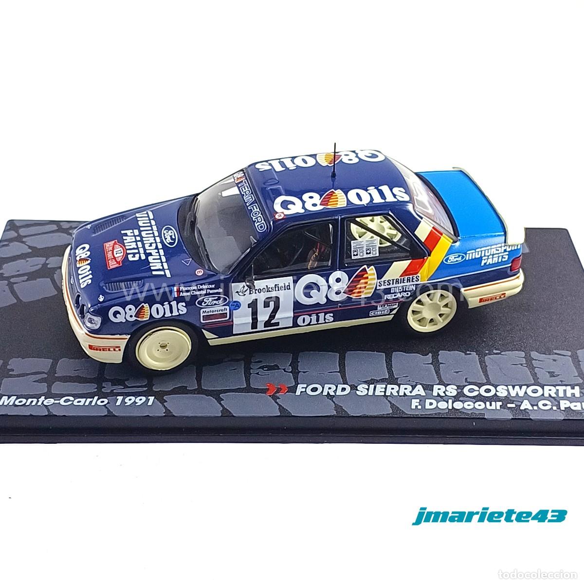 Auto in scala: Ford Sierra RS Cosworth 4x4 #12 F. Delecour - A.C. Pauwels Monte Carlo 1991 1:43