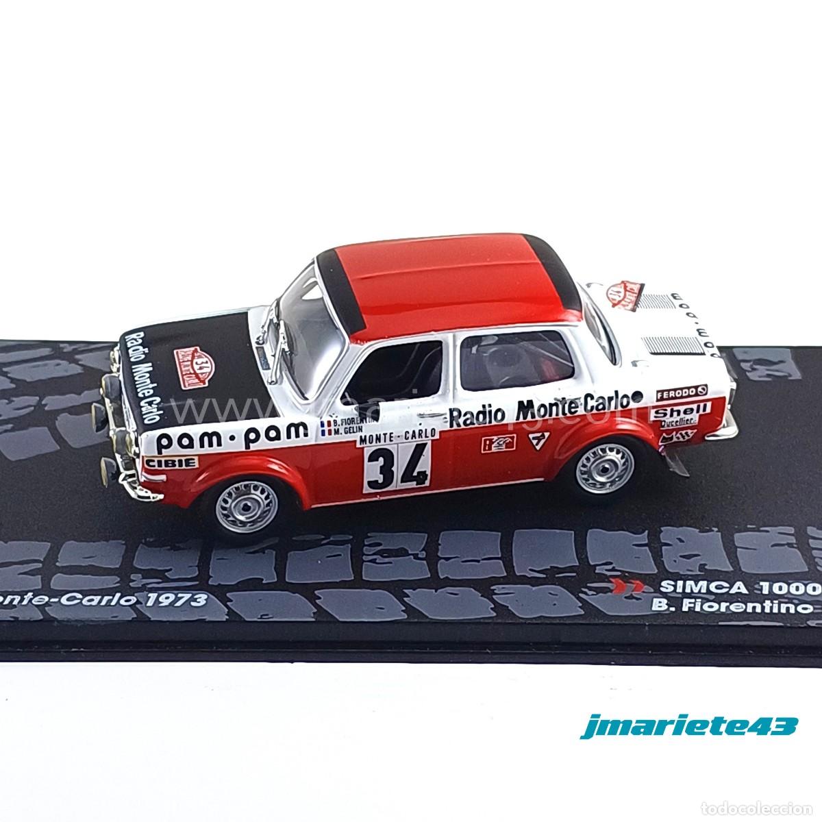 Voitures &agrave; l'&eacute;chelle: Simca 1000 Rally 2 #34 B. Fiorentino - M. Gelin Rally Monte Carlo 1973 1:43