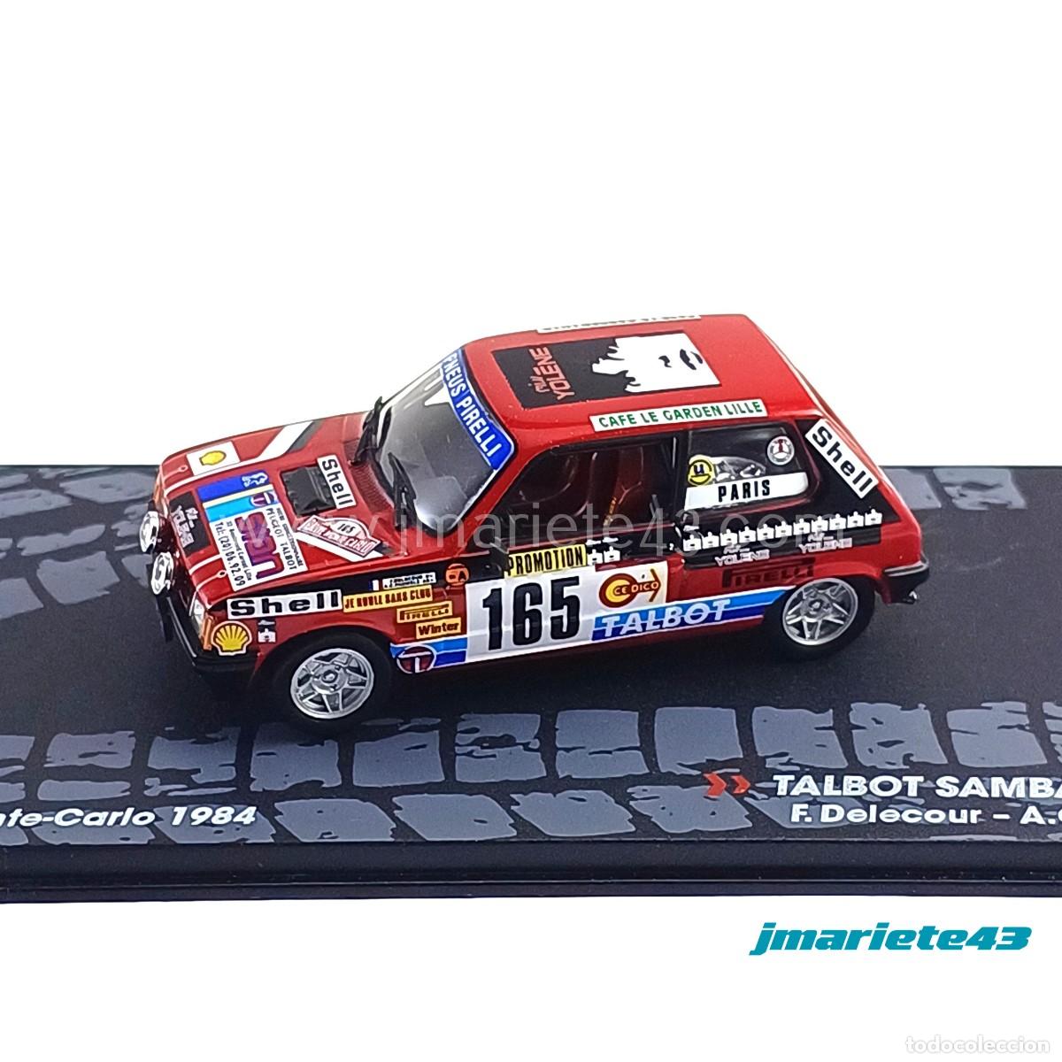 Voitures &agrave; l'&eacute;chelle: Talbot Samba #165 F. Delecour - AC. Pauwels Rally Monte Carlo 1984 1:43