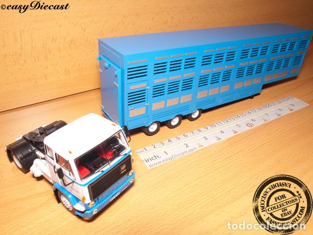 Voitures &agrave; l'&eacute;chelle: VOLVO F89 F-89 1:43 FRANCE CATTLE CAMION TRUCK&TRAILER IXO ALTAYA SEMI REMORQUE