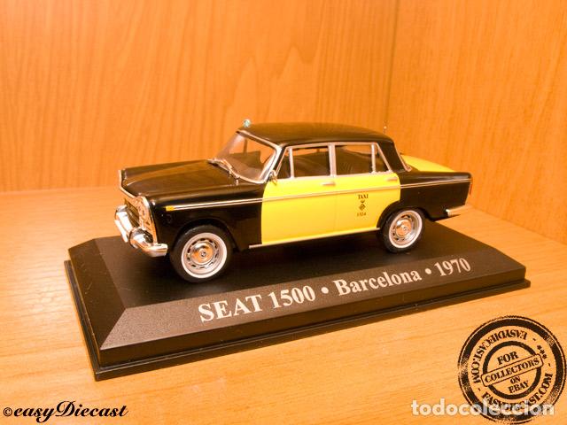 Coches a escala: SEAT 1500 TAXI BARCELONA 1970 1:43 SPAIN