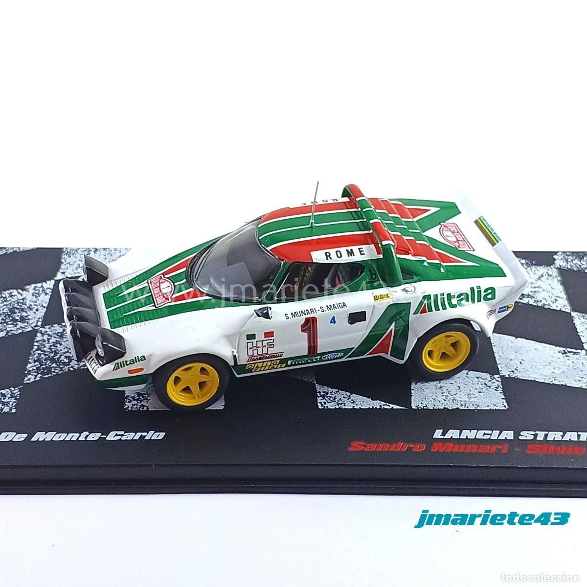 Coches a escala: Lancia Stratos HF #1 S. Munari - S. Maiga MonteCarlo 1977 1:43