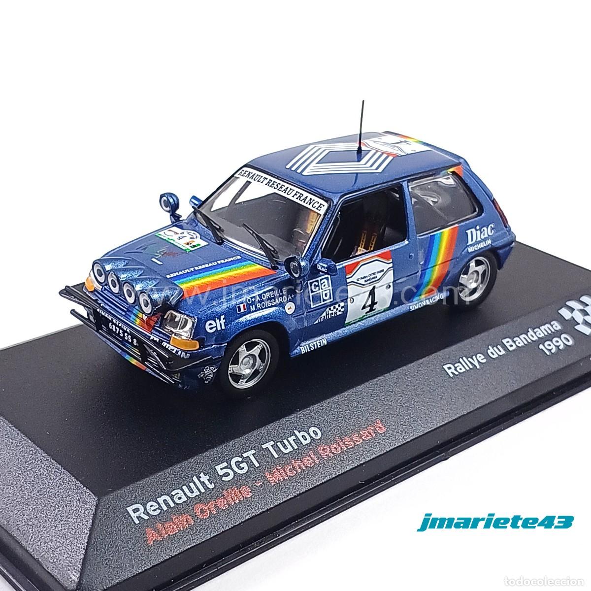 Coches a escala: Renault 5 GT Turbo #4 Oreille - Roissard Rallye du Banda 1990 1:43