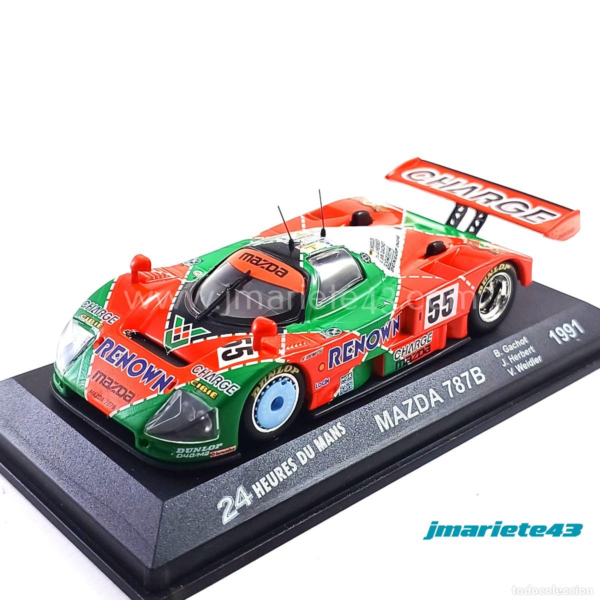 Auto in scala: MAZDA 787B #55 Weidler-Herbert-Gachot Le Mans 1991 1:43