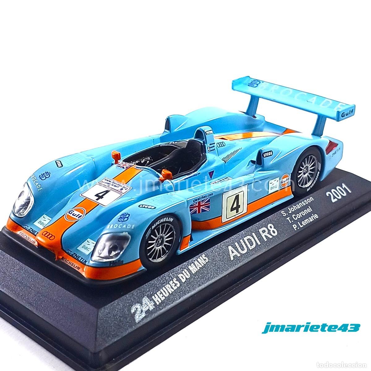 Voitures &agrave; l'&eacute;chelle: Audi R8 #4 Johansson - Coronel - Lemarie 24h Le mans 2001 1:43