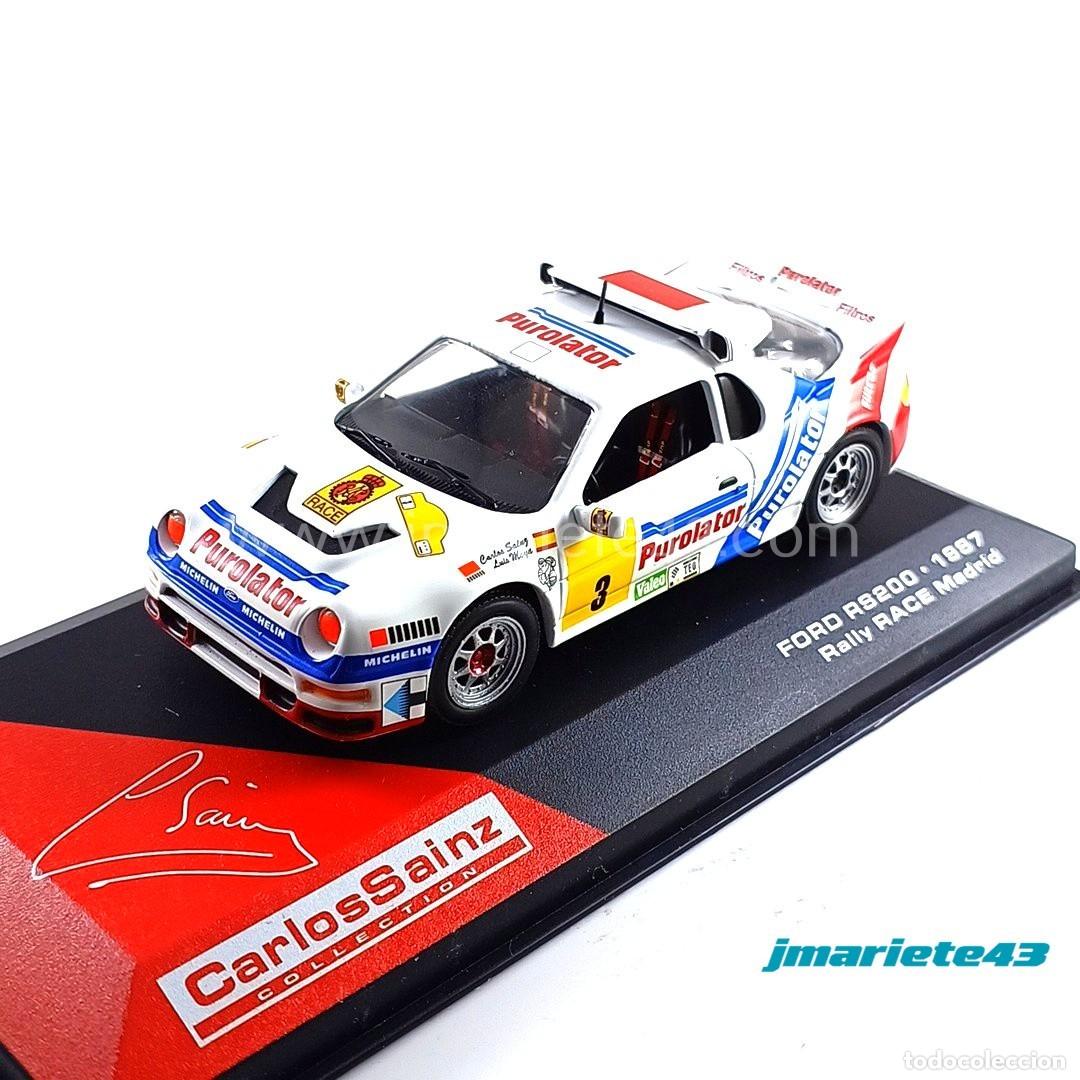 Model Cars: Ford RS 200 #3 C. Sainz - L. Moya Rally de Tierra Madrid 1987