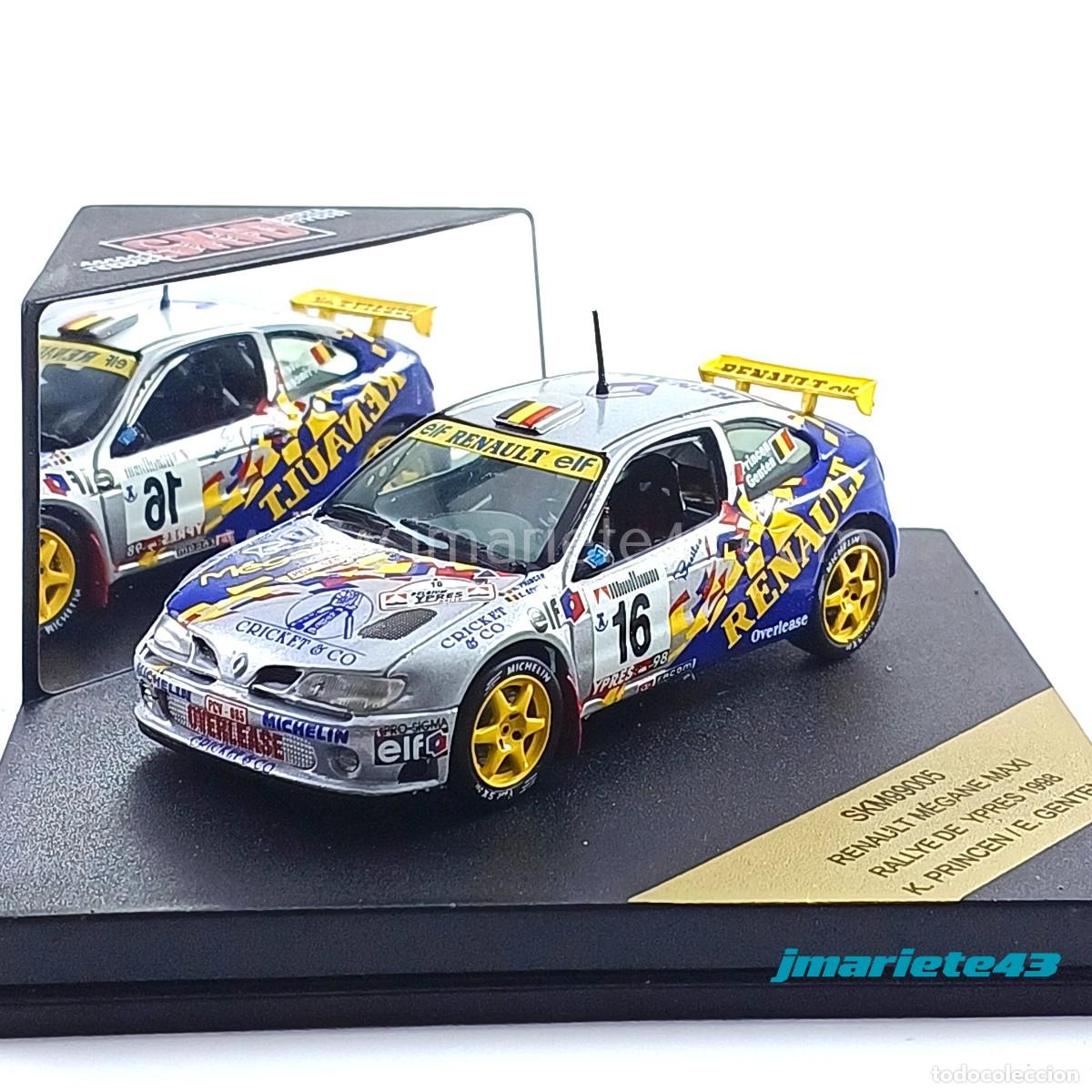 Voitures &agrave; l'&eacute;chelle: Renault Megane Maxi #16 K. Princen - E. Genten Rallye Ypres 1998 1:43 Vitesse