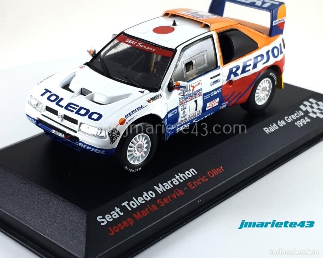 Coches a escala: Seat Toledo Marathon #1 JM. Servia - E. Oller Raid de Grecia 1994 1:43
