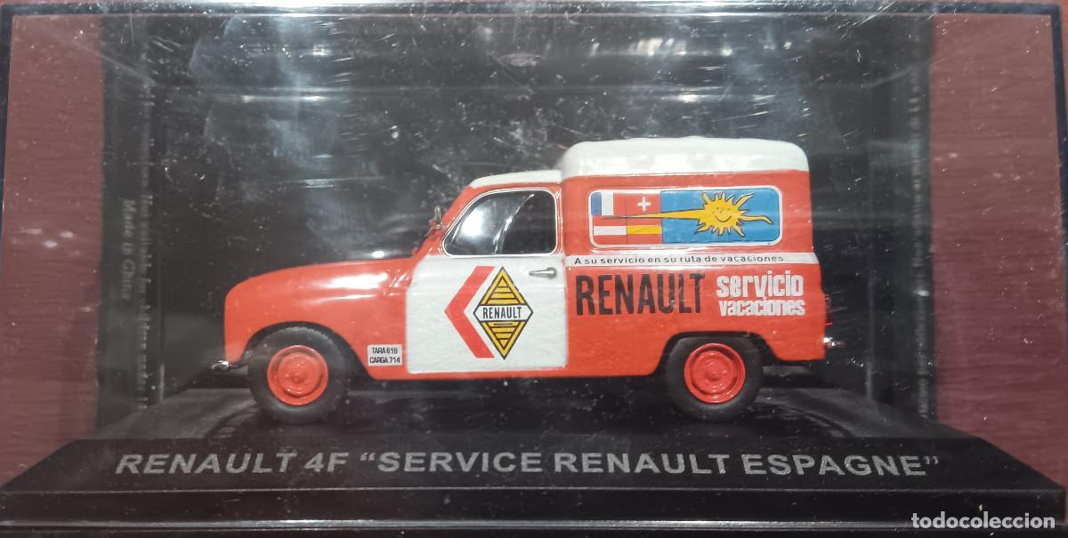 Voitures &agrave; l'&eacute;chelle: RENAULT 4F &rdquo;SERVICE RENAULT ESPAGNE&rdquo; COLOR ROJO Y BLANCO