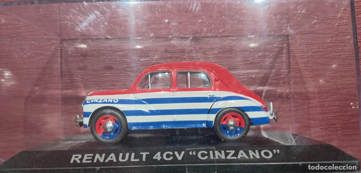 Voitures &agrave; l'&eacute;chelle: RENAULT 4CV &rdquo;CINZANO&rdquo; COLOR ROJO