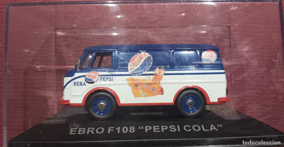Voitures &agrave; l'&eacute;chelle: EBRO F108 &rdquo;PEPSI COLA&rdquo; COLOR BLANCO Y AZUL