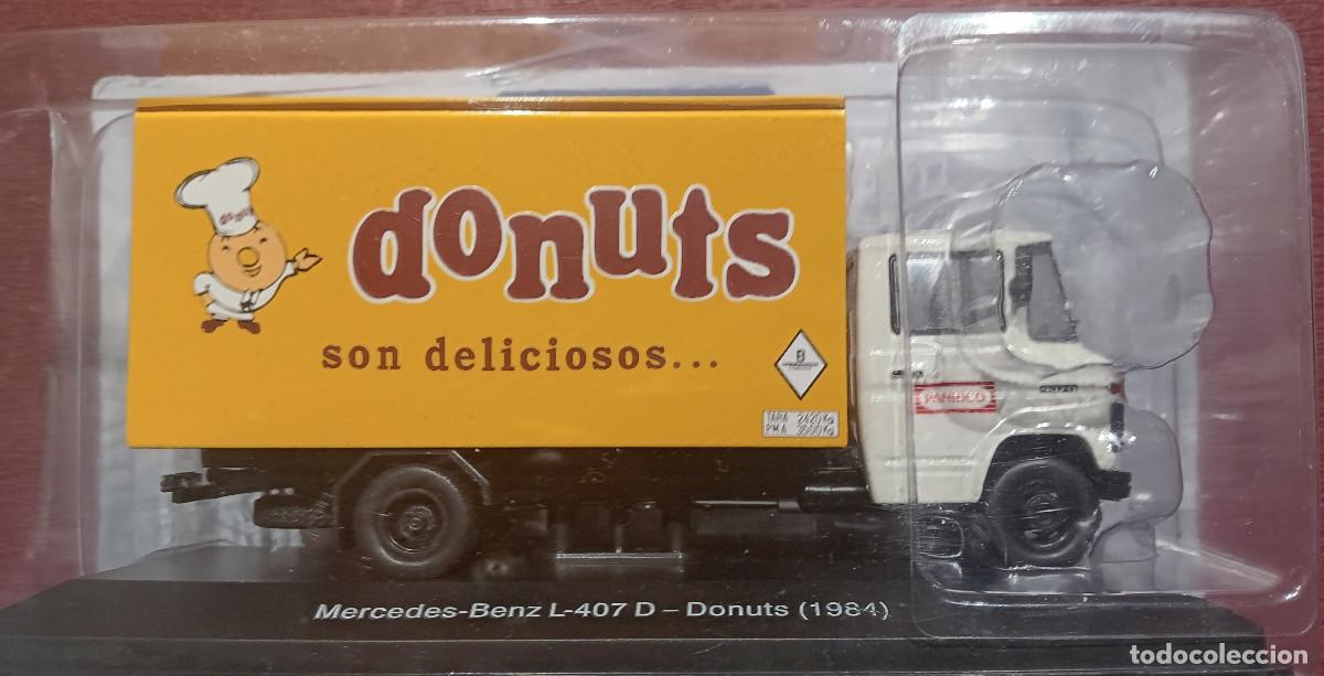 Model Cars: MERCEDES-BENZ L-407 D &rdquo;DONUTS &rdquo; (1984) COLOR BLANC0 Y AMARILLO