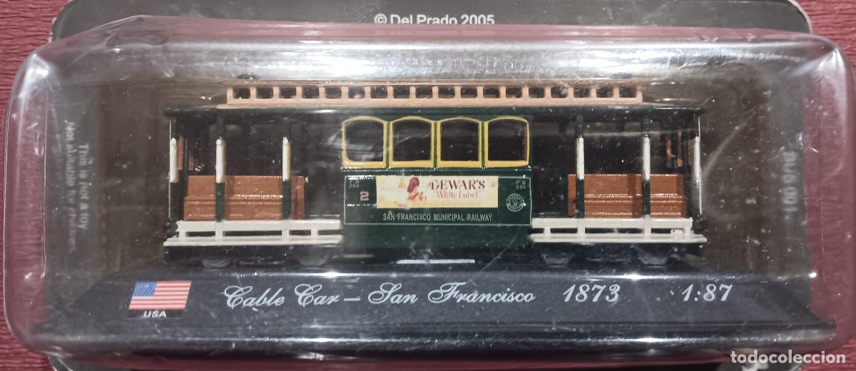 Model Cars: TRANVIA CABLE CAR-SAN FRANCISCO (1873) COLOR VERDE Y MARRON