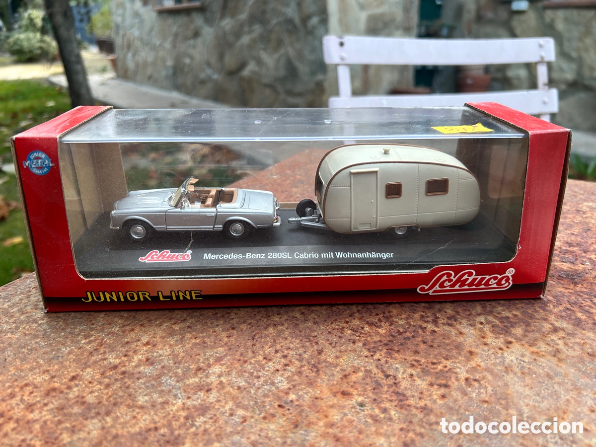 Voitures &agrave; l'&eacute;chelle: Mercedes-Benz 280SL Cabrio mit Wohnanh&auml;nger