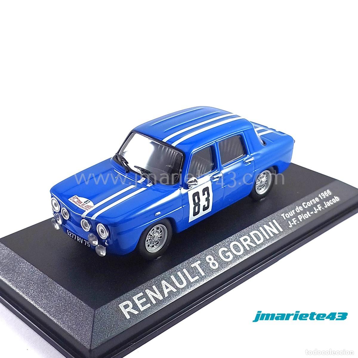 Auto in scala: Renault 8 Gordini #83 J.F. Piot - J.F. Jacob Tour de Corse 1966 1:43