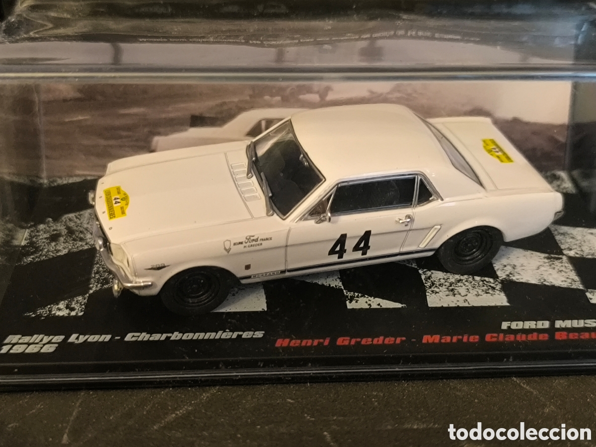 Voitures &agrave; l'&eacute;chelle: Rally. Ford Mustang. H. Greder-Lyon 1966. Escala 1/43. Leer bien descripci&oacute;n