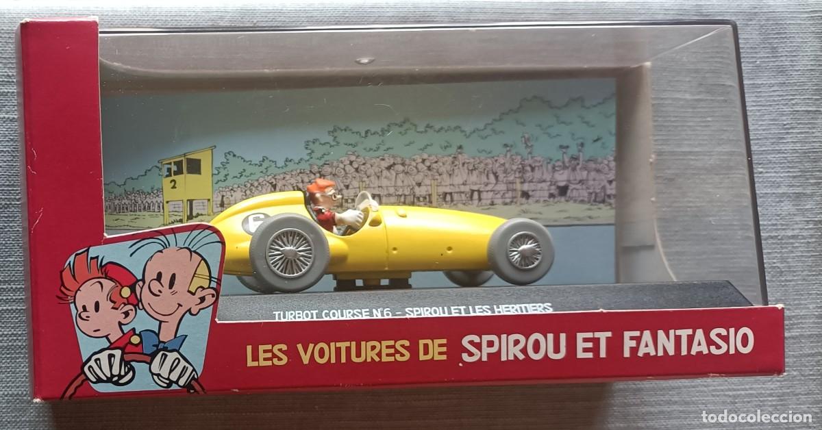 Voitures &agrave; l'&eacute;chelle: Coche Les voitures de Spirou y Fantasio 1/43 24 Turbot Course n&deg; 6