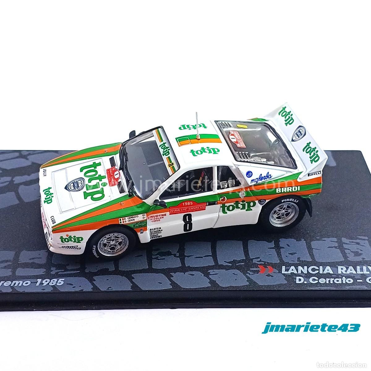 Model Cars: Lancia Rally 037 #8 D. Cerrato - G. Cerri Rally San Remo 1985 1:43