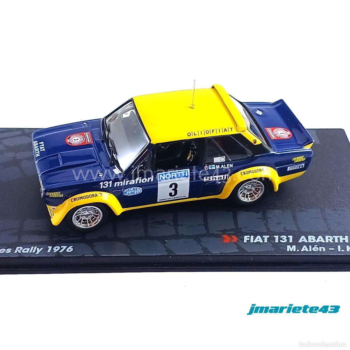 Model Cars: Fiat 131 Abarth #3 M. Alen - I. Kivim&auml;ki Rally Finlandia 1976 1:43