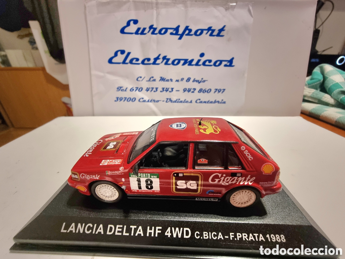Coches a escala: Lanc&iacute;a Delta HF 4WD R. Portugal e esc 1/43