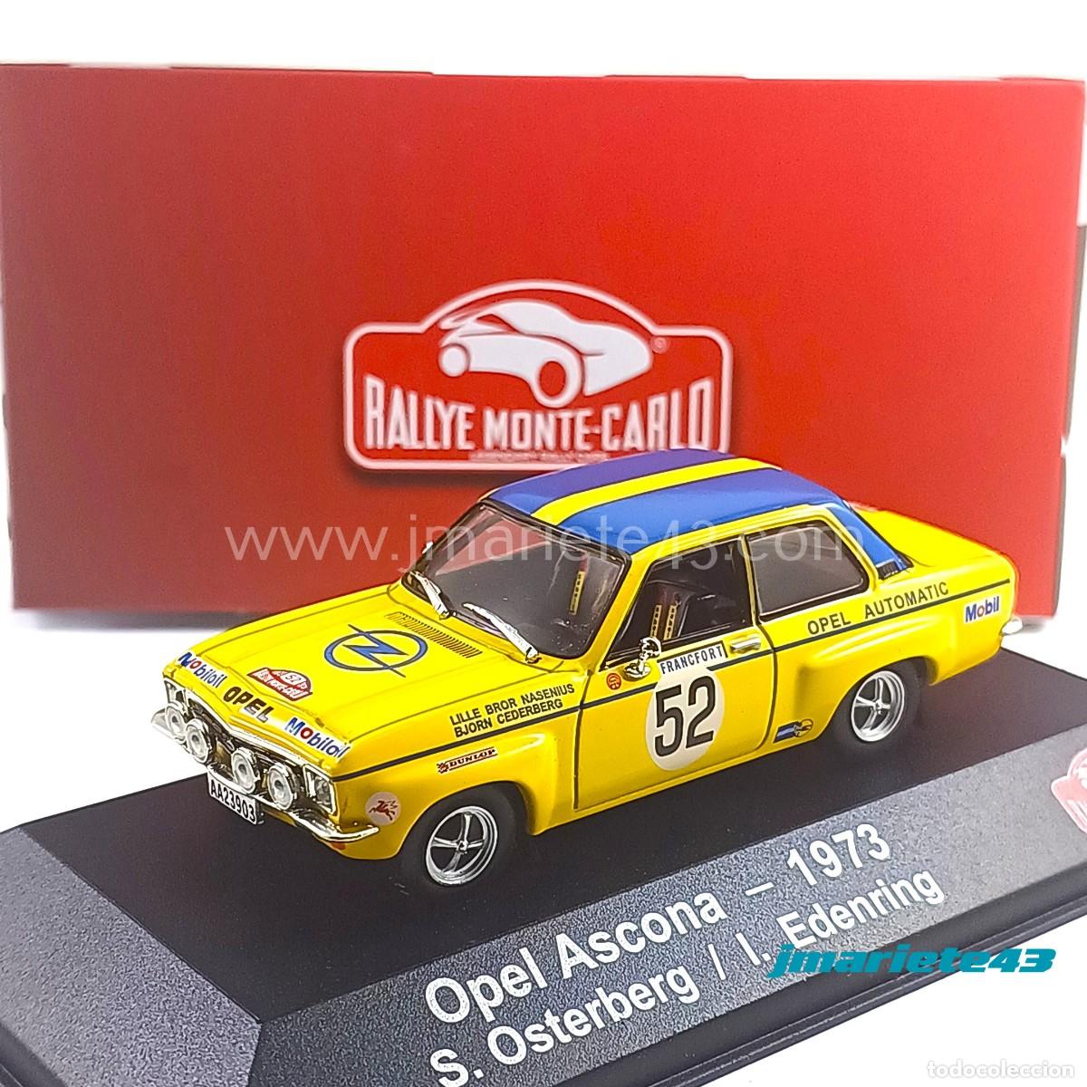 Model Cars: Opel Ascona #52 S. &Ouml;sterberg - I. Edenring Rallye Monte Carlo 1973 1:43