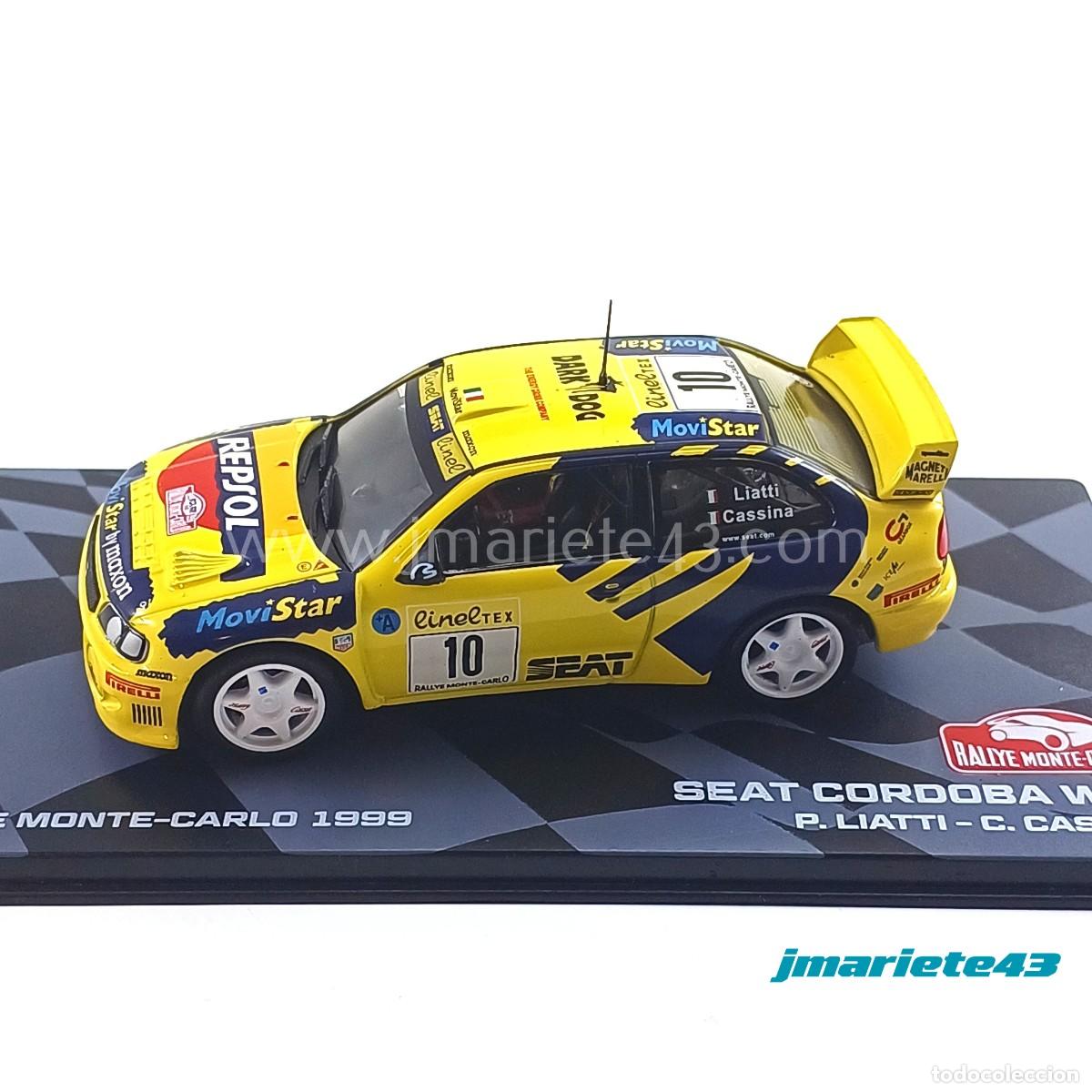 Model Cars: Seat Cordoba WRC #10 P. Liatti - C. Cassina MonteCarlo 1999 1:43