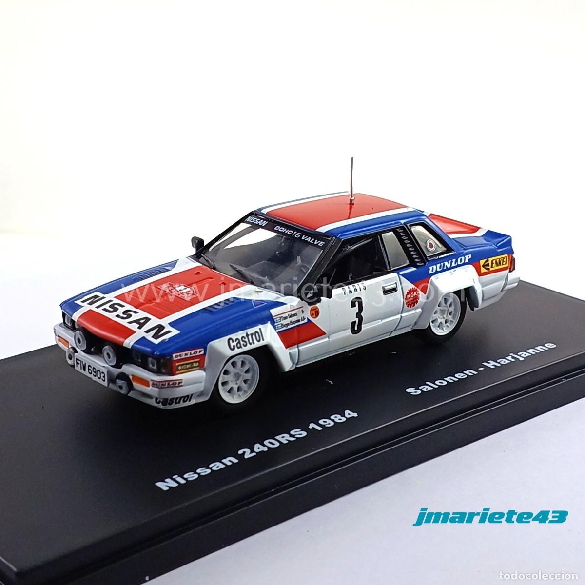 Voitures &agrave; l'&eacute;chelle: Nissan 240RS #3 T. Salonen - S. Harjanne Rally MonTecarlo 1984 1:43