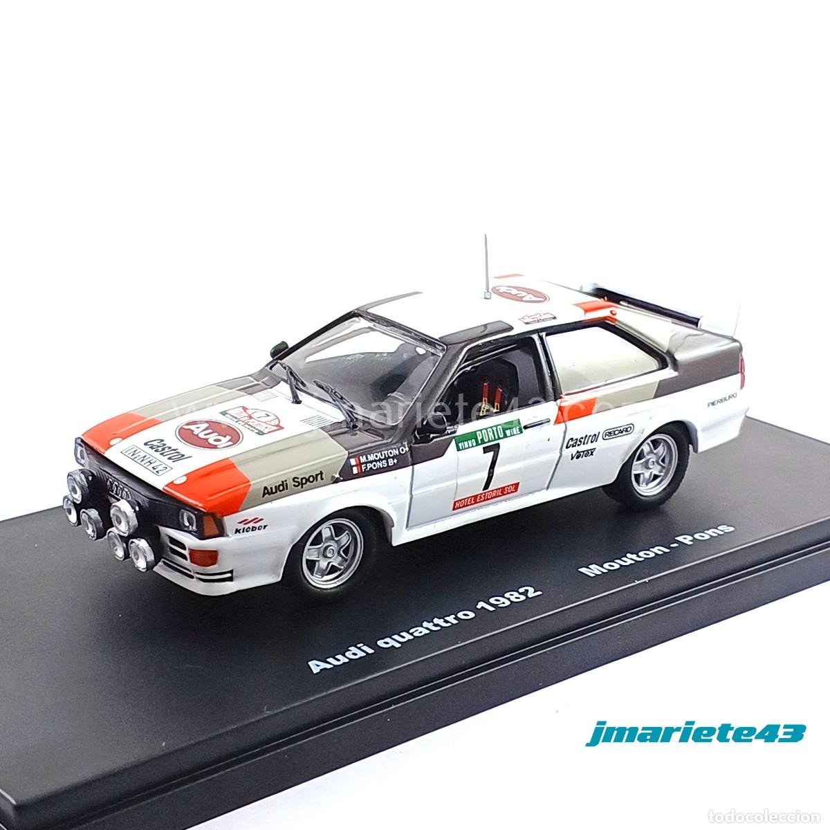 Voitures &agrave; l'&eacute;chelle: Audi Quattro #7 M. Mouton - F. Pons Rally Portugal 1982 1:43