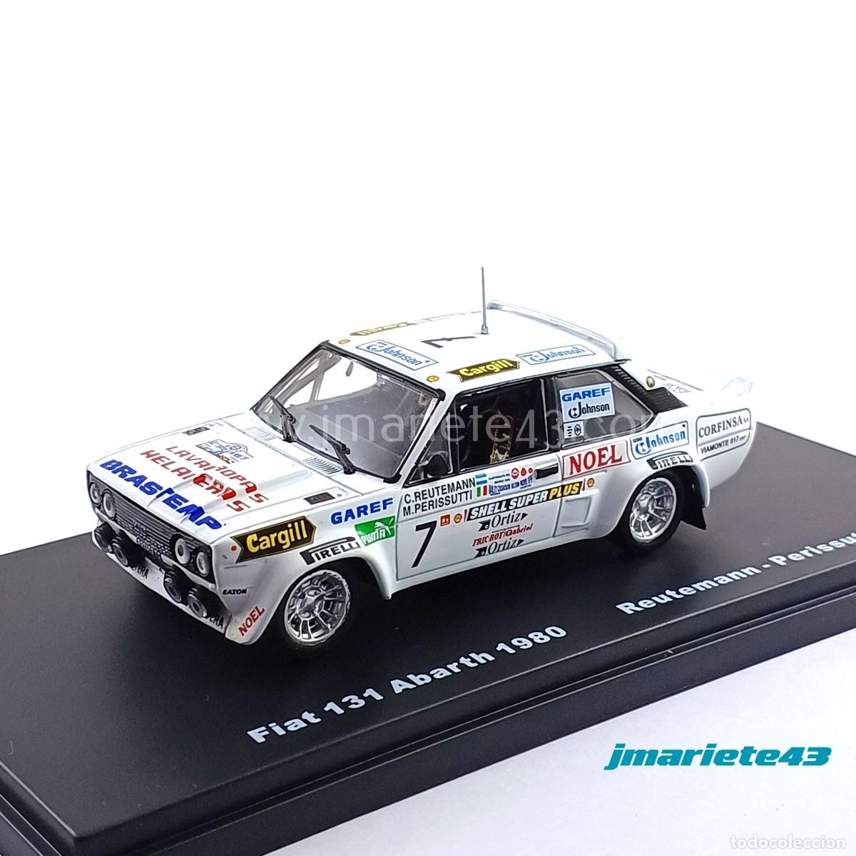 Voitures &agrave; l'&eacute;chelle: Fiat 131 Abarth #7 C. Reutemann - M. Perissutti Rally Codasur 1980 1:43