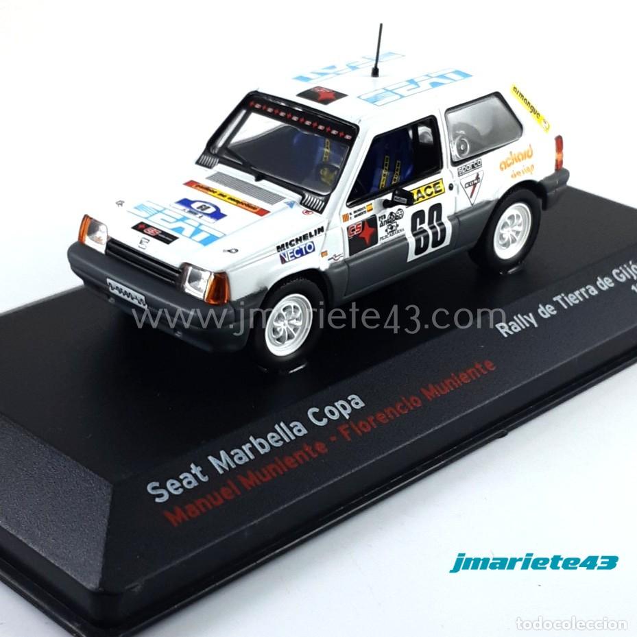 Auto in scala: Seat Marbella Copa #60 M. Muniente - F. Muniente Rally Tierra de Gij&oacute;n 1991 1:43