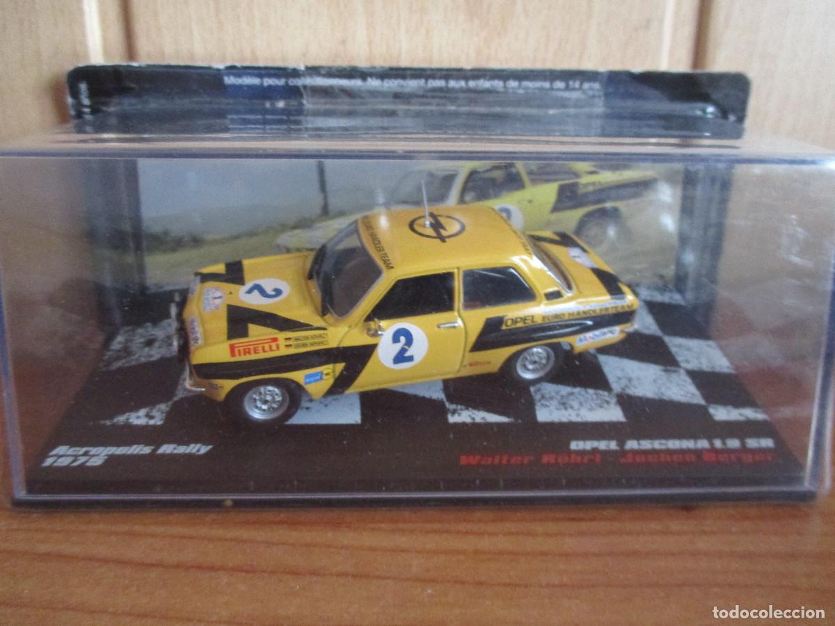 Voitures &agrave; l'&eacute;chelle: MAQUETA COCHE DE COLECCION ESCALA 1/43 : MODELO OPEL ASCONA 1.9 SR , RALLY ACROPOLIS 1975