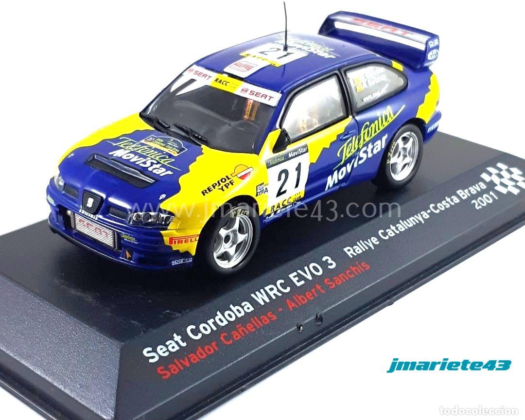 Voitures &agrave; l'&eacute;chelle: Seat Cordoba WRC EVO 3 #21 S. Ca&ntilde;ellas - A. Sanchis Rally Costa Brava 2001 1:43