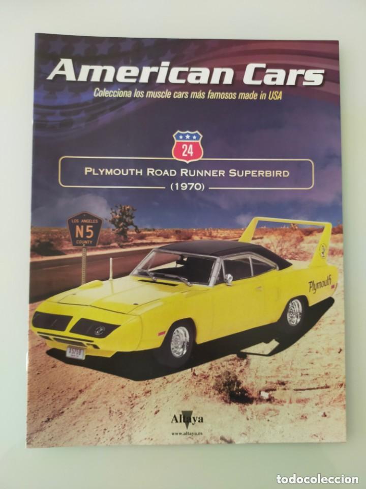 Voitures &agrave; l'&eacute;chelle: Fasc&iacute;culo 24 Plymouth Road Runner Superbird 1970 American Cars Altaya.( TENGO DEL 1 AL 59)
