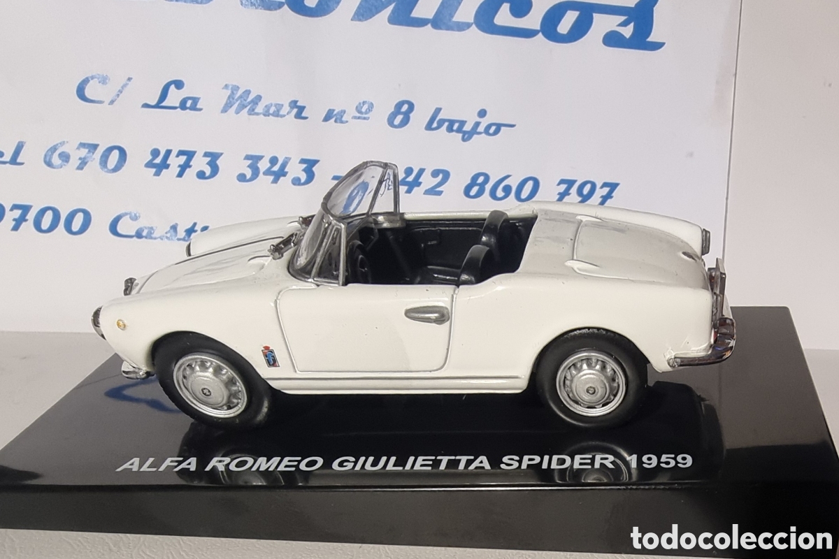Model Cars: Alfa Romeo Giulietta espider 1959 1/43