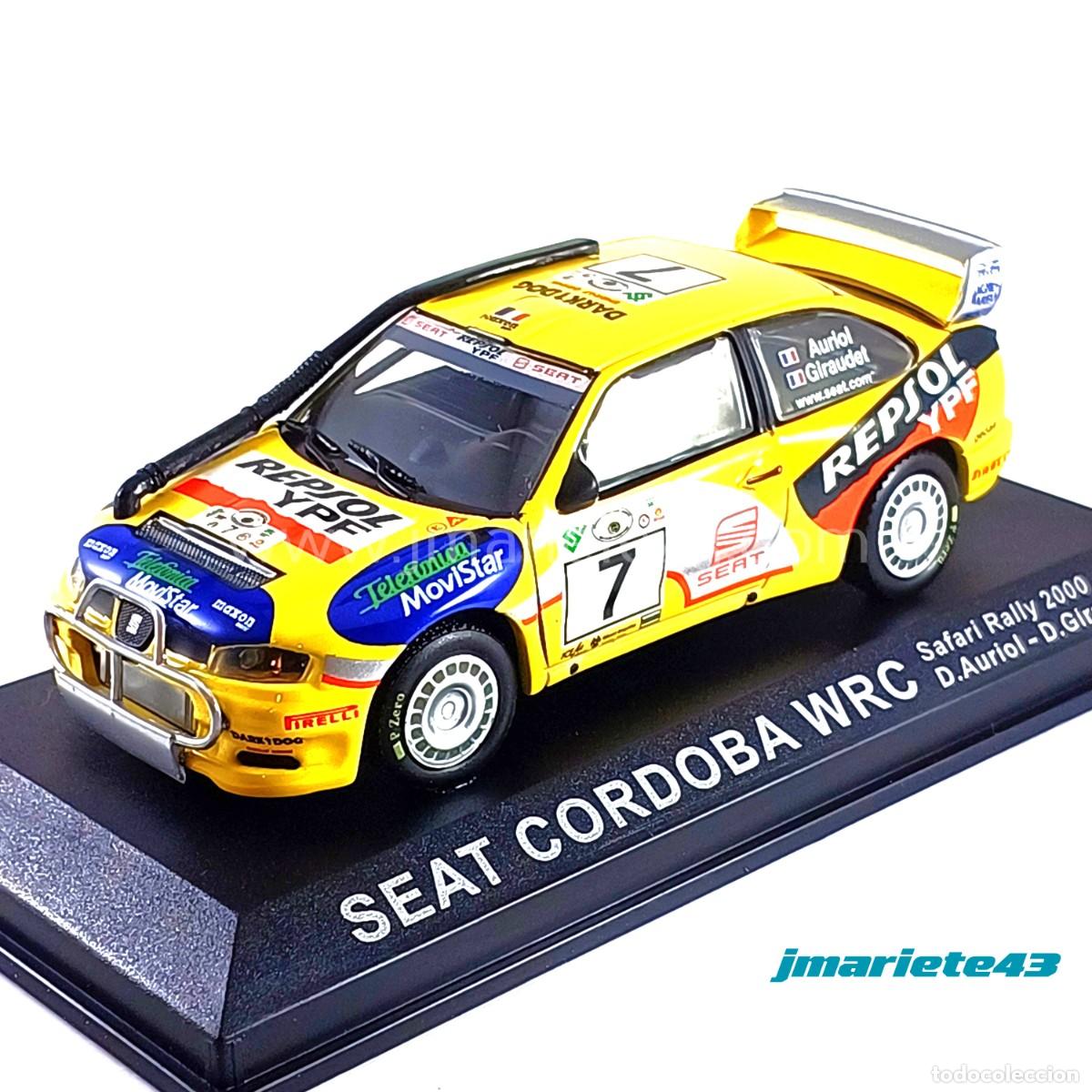 Auto in scala: Seat C&oacute;rdoba WRC Evo 2 WRC #7 D. Auriol - D. Giraudet Safari 2000 1:43
