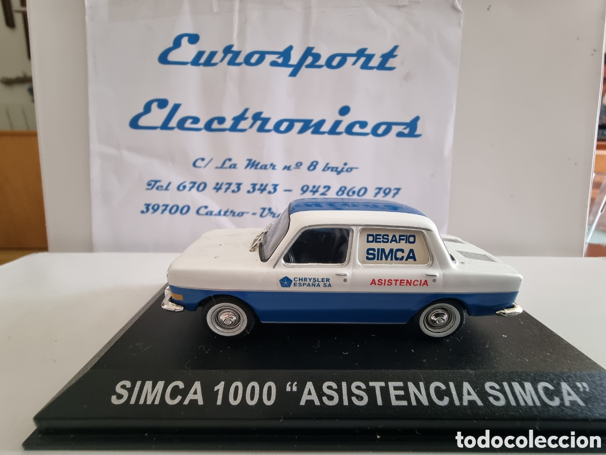 Auto in scala: Simca 1000 &rdquo;Asistencia Simca&rdquo; escala 1/43