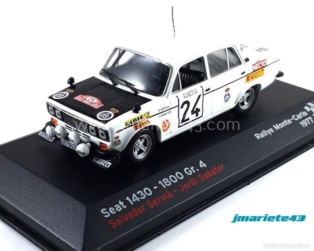 Coches a escala: SEAT 1430-1800 Gr. 4 #24 S. Servia - J. Sabater Rally Montecarlo 1977 1:43
