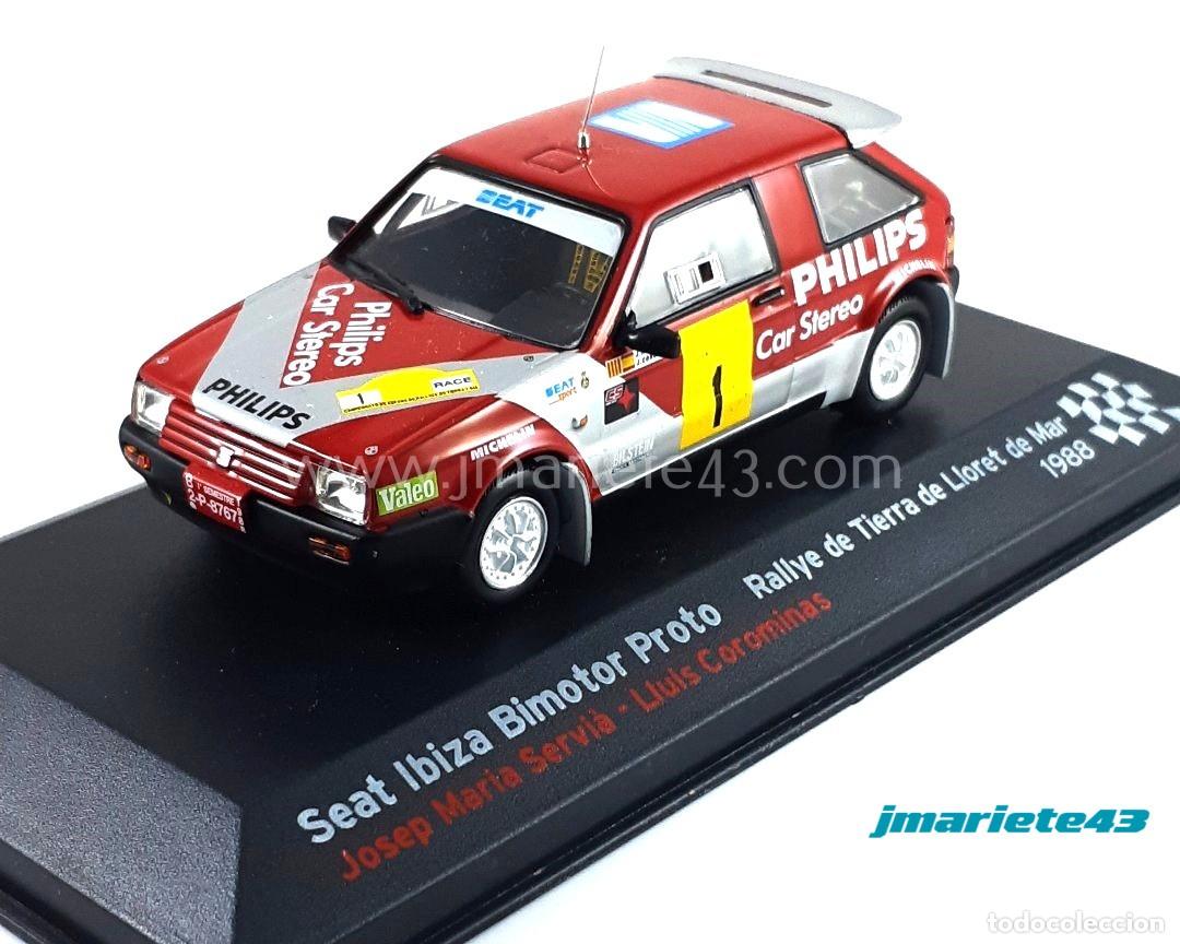 Voitures &agrave; l'&eacute;chelle: SEAT IBIZA BIMOTOR PROTO - J. M. Servi&agrave; - L. Corominas - Rally Lloret de Mar 1988 1:43