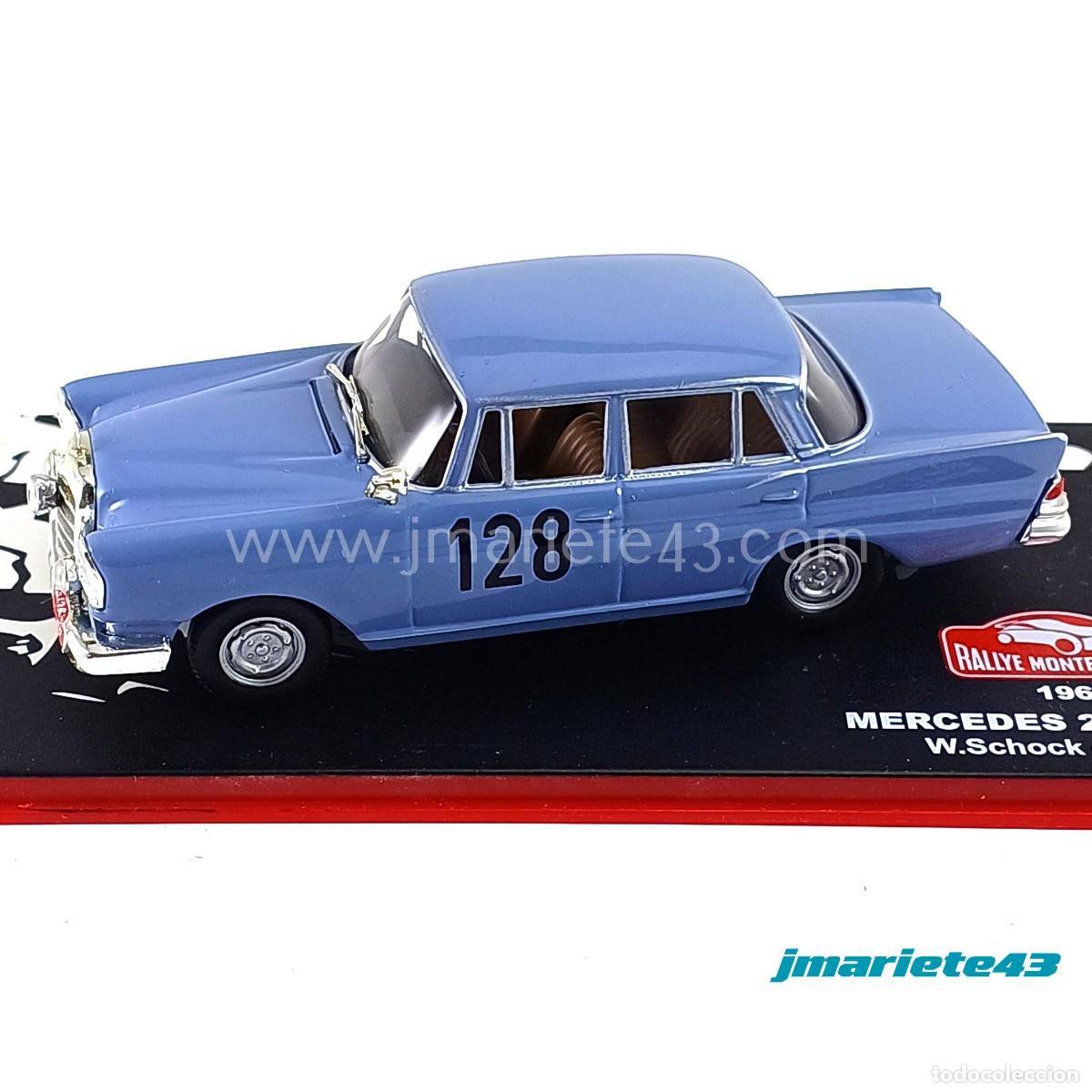 Voitures &agrave; l'&eacute;chelle: Mercedes 200SE #128 W. Schock - R. Moll Rally Montecarlo 1960 1:43
