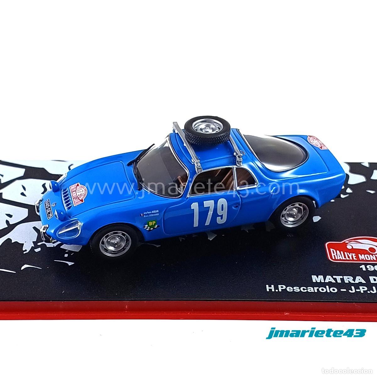 Voitures &agrave; l'&eacute;chelle: Matra Djet 5 S #179 H. Pescoloro - J. Jaussaud MonteCarlo 1966 1:43
