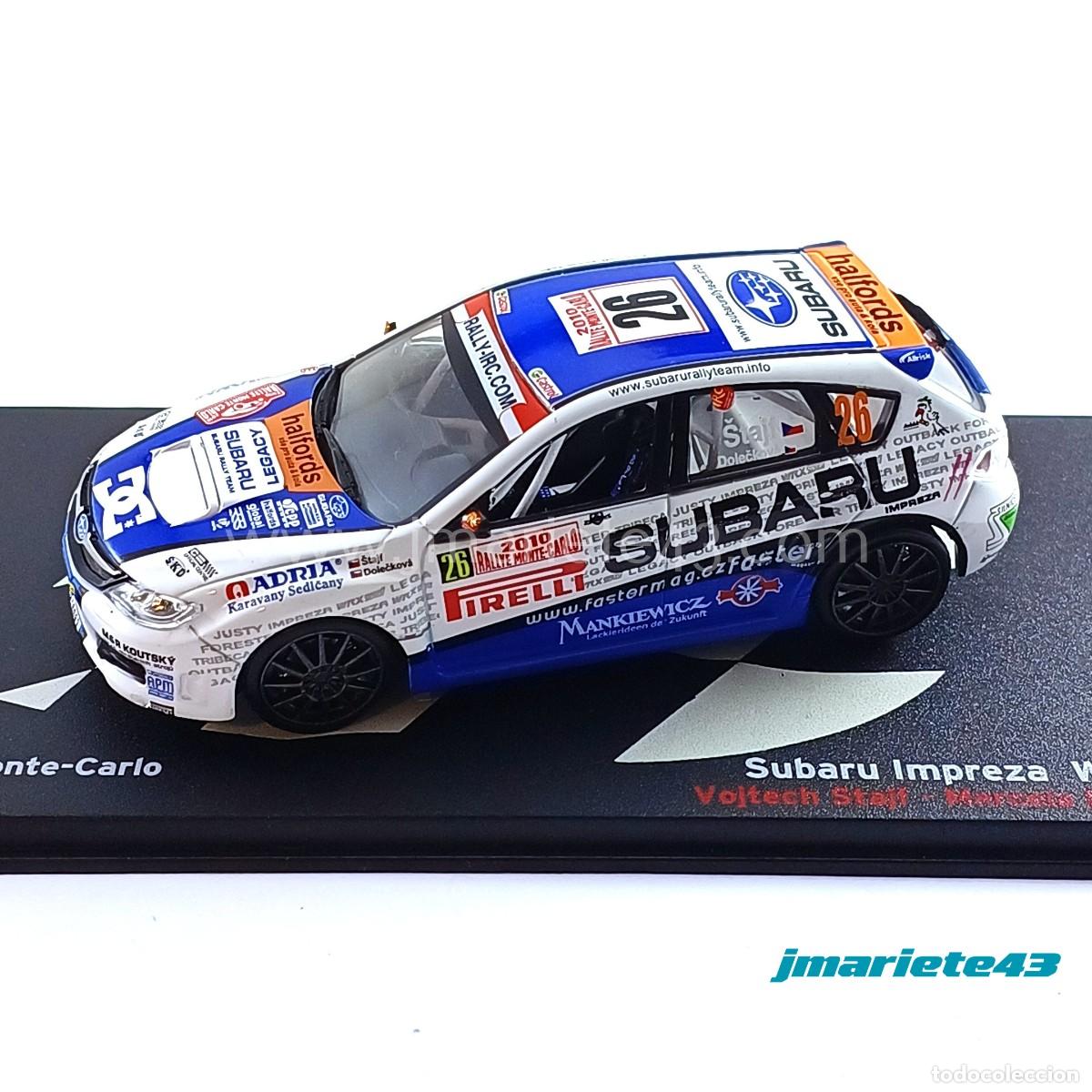 Voitures &agrave; l'&eacute;chelle: Subaru Imprezza WRX STI #26 V. Stajf - M. Doleckova Montecarlo 2010 1:43
